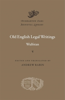 Hardcover Old English Legal Writings Book