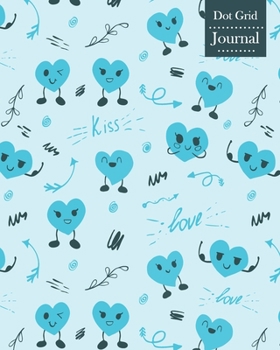 Paperback Dot Grid Journal: Notebook Planner with Cute Hearts Themed Cover Design Book