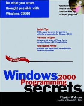 Paperback Windows? 2000 Programming Secrets? [With CDROM] Book