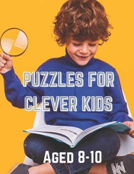 Paperback Puzzles for Clever Kids Aged 8-10: Large print puzzles and games [Large Print] Book