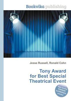 Paperback Tony Award for Best Special Theatrical Event Book