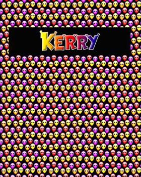 Paperback 120 Page Handwriting Practice Book with Colorful Alien Cover Kerry: Primary Grades Handwriting Book