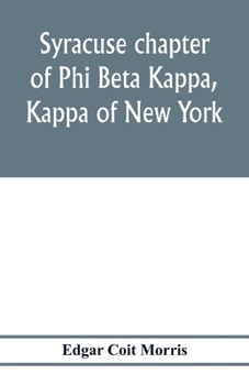 Syracuse chapter of Phi Beta Kappa, Kappa of New York