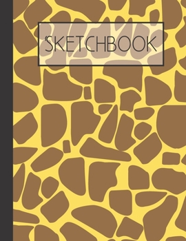 Paperback Sketchbook: Giraffe 200 Page Sketchbook: Artist Edition (8.5x11) Book