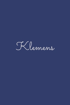 Klemens: notebook with the name on the cover, elegant, discreet, official notebook for notes, dot grid notebook,