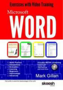 Paperback Microsoft Office Word: Word Exercises with Video Training Book