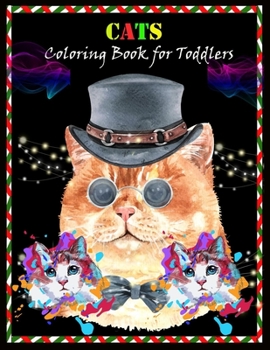 Paperback CATS Coloring Book for Toddlers: Stress Relieving Designs Book
