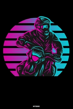 Notebook: Retro Motocross Journal Dirt Bike Composition Book Motorcycle Biker logbook Birthday gift