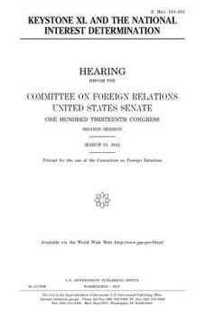 Paperback Keystone XL and the national interest determination Book