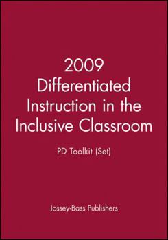 Paperback 2009 Differentiated Instruction in the Inclusive Classroom: Pd Toolkit (Set) Book