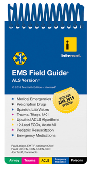 Spiral-bound EMS Field Guide, ALS Version Book