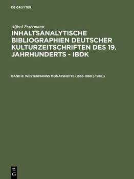 Hardcover Westermanns Monatshefte (1856-1880 [-1986]) (German Edition) Book