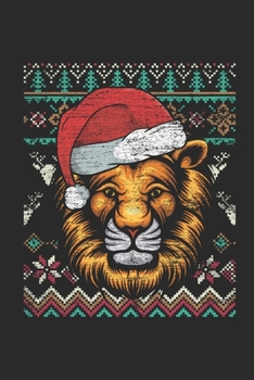 Paperback Christmas Sweater - Lion: Dotted Bullet Grid Notebook - Journal for Ugly Christmas Gift And New Year Gift Idea Book