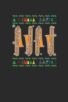 Paperback Christmas Trombone: Graph Paper Notebook (6" x 9" - 120 pages) Christmas Themed Notebook for Daily Journal, Diary, and Gift Book