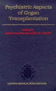 Hardcover Psychiatric Aspects of Organ Transplantation Book