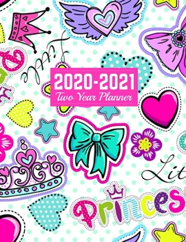 Paperback 2020-2021 Two Year Planner: Trendy Calendar Year Vision Planner (January 2020 - December 2021) - Monthly and Weekly Schedule Organizer and Journal Book