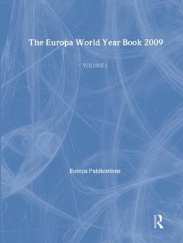 Hardcover The Europa World Year Book 2009 - Volume 1 Book