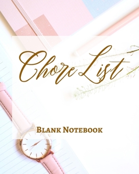 Paperback Chore List - Blank Notebook - Write It Down - Pastel Rose Pink Gold Brown Abstract Modern Contemporary Design Book