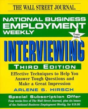 Paperback National Business Employment Weekly Guide to Interviewing Book