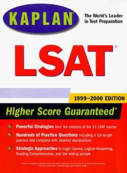 Paperback Kaplan LSAT 1999-2000 Book