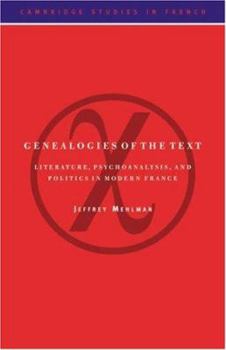 Paperback Genealogies of the Text Book