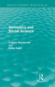 Paperback Semantics and Social Science Book