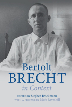 Hardcover Bertolt Brecht in Context Book