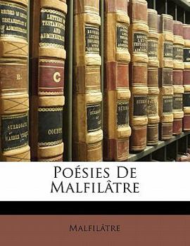 Paperback Poésies De Malfilâtre [French] Book