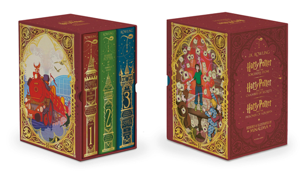 Hardcover Harry Potter Books 1-3 Boxed Set (Minalima Editions) Book