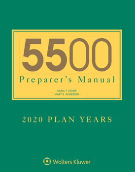 Paperback 5500 Preparer's Manual for 2020 Plan Years Book