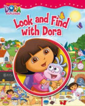 Paperback Look and Find with Dora. Book
