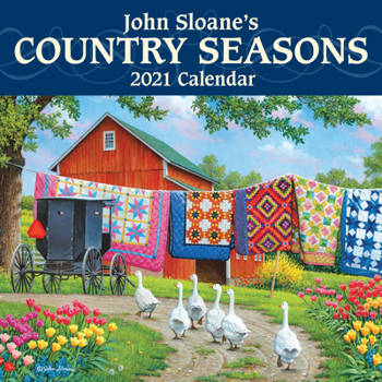 Calendar John Sloane's Country Seasons 2021 Mini Wall Calendar Book