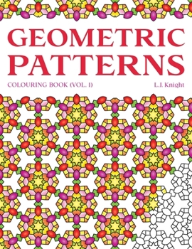 Paperback Geometric Patterns Colouring Book: 50 Unique Pattern Designs Book