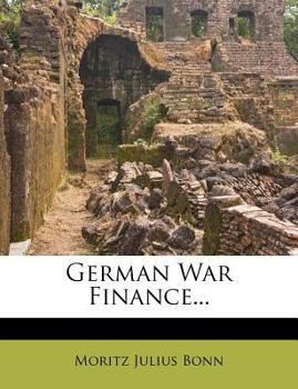 Paperback German War Finance... Book