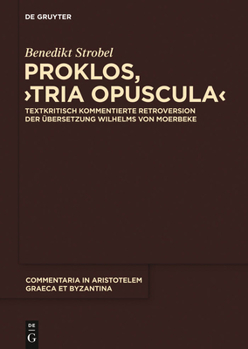 Hardcover Proklos, "Tria opuscula" [German] Book