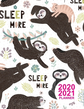 Paperback 2020 2021 Planner: Pretty Colorful Design Book, 8.5" x 11" Two Year 2020-2021 Calendar Planner, Monthly Schedule Organizer (24 Months Act Book