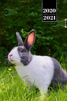 Rabbit Bunny Hare Rodent Week Planner Weekly Organizer Calendar 2020 / 2021 - Smelling: Cute Wildlife Animal Pet Bullet Journal Notebook Diary in 6” x 9” Inch Pocket Size
