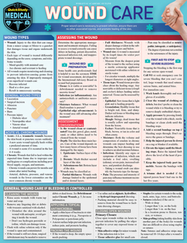 Misc. Wound Care: A Quickstudy Laminated Reference Guide Book