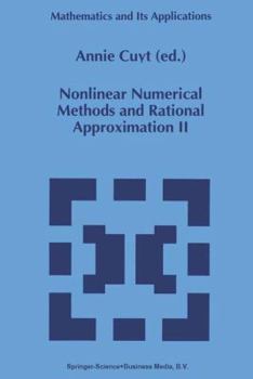 Paperback Nonlinear Numerical Methods and Rational Approximation II Book