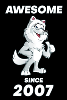 Awesome Since 2007: Birthday Gift for Kids Happy 12th Birthday 12 Years Old Wolf Gift