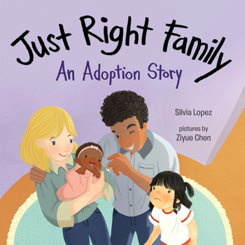 Hardcover Just Right Family: An Adoption Story Book