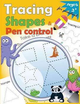 Paperback Tracing shapes & Pen control for Preschool: Kindergarten Tracing Workbook Book