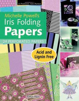 Paperback Michelle Powell's Iris Folding Papers: 24 Perforated Papers Book