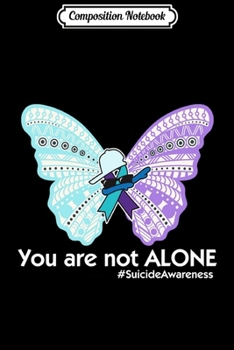 Composition Notebook: Suicide Awareness butterfly Ribbon Suicide Prevention Journal/Notebook Blank Lined Ruled 6x9 100 Pages