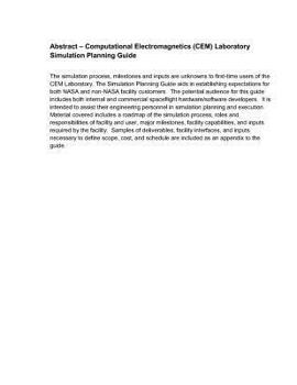 Paperback Computational Electromagnetics (Cem) Laboratory: Simulation Planning Guide Book