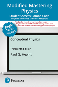 Printed Access Code Modified Mastering Physics with Pearson Etext -- Combo Access Card -- For Conceptual Physics Book