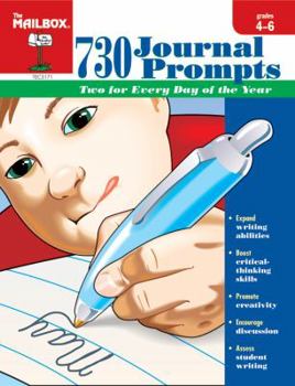 Paperback 730 Journal Prompts: Grades 4-6: Mailbox Book