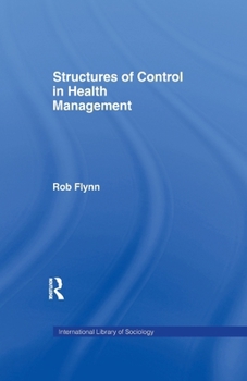 Paperback Structures of Control in Health Management Book