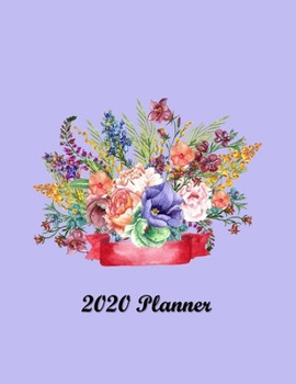 2020 Planner: Weekly & Monthly Planner | January 2020-December 2020 |  2 Page Weekly Layout with Monthly Calendar View | Birthdays, To-Do List, Goals, ... Glossy Cover featuring a Floral Bouquet
