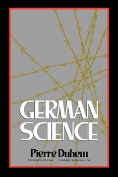 Paperback German Science: Some Reflections on German Science/German Science and German Virtues Book